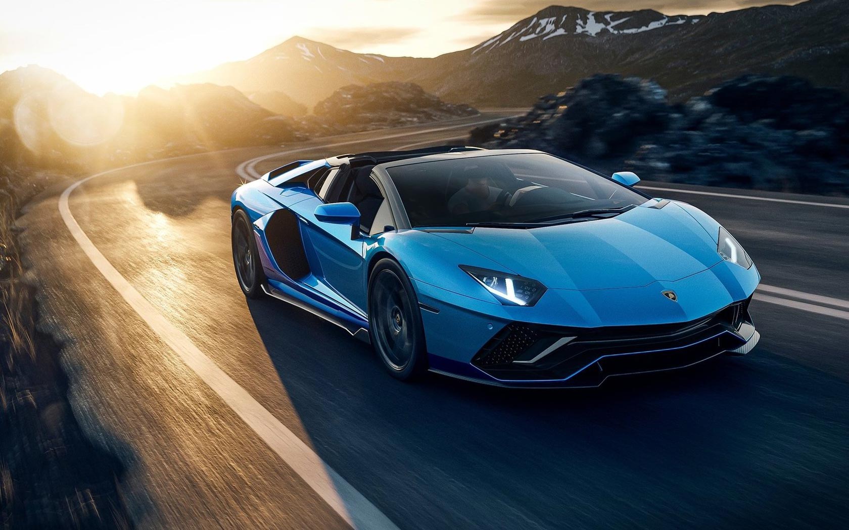 Lamborghini Aventador Roadster lp700 4 Blue